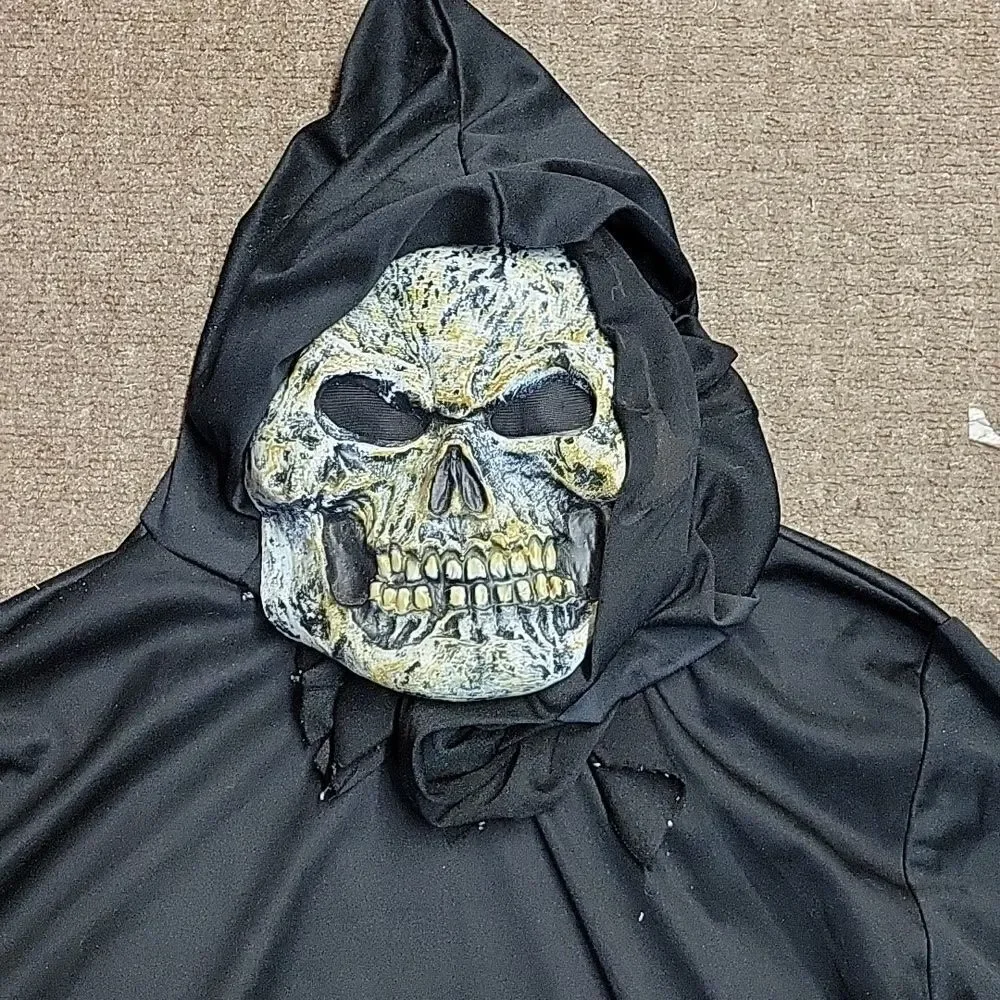 Skeleton Creeper Halloween costume dress and mask. Child's xlarge‎